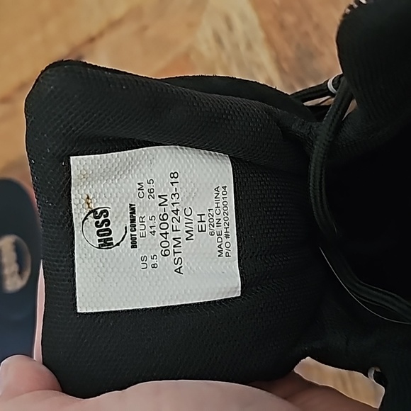 Hoss tan work boots sz 8.5 - Picture 4 of 6